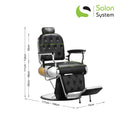 Salon System Men's Luxury Barber Chair Hydraulic Lift Adjustable Headrest Model 88024