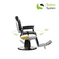 Salon System Men's Luxury Barber Chair Hydraulic Lift Adjustable Headrest Model 88024