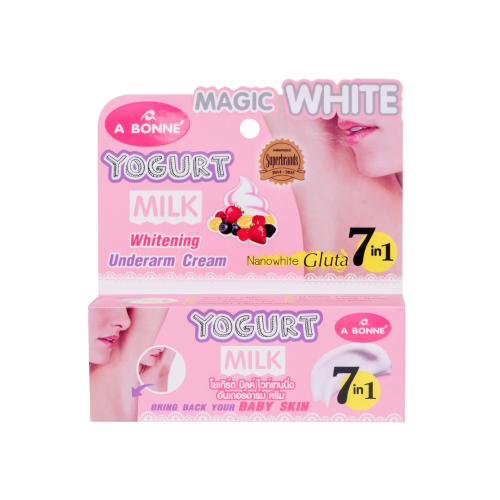 A Bonne 7 in 1 Yogurt Milk Underarm Cream, Glutathione, 30g