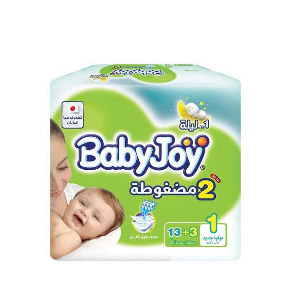 Babyjoy Diapers Size 1 Newborn 1-4 kg 16 Count
