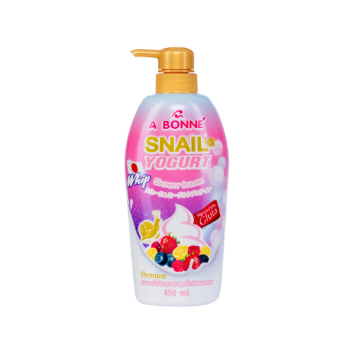 A Bonne Snail Yogurt Whip Shower Cream Rich Lather Glutathione 450ml