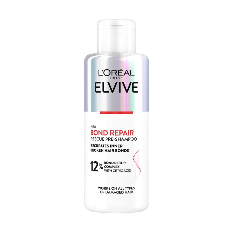 L'Oreal Paris Elvive Bond Repair Pre-Shampoo Treatment Liquid with 12% Citric Acid Complex 200ml