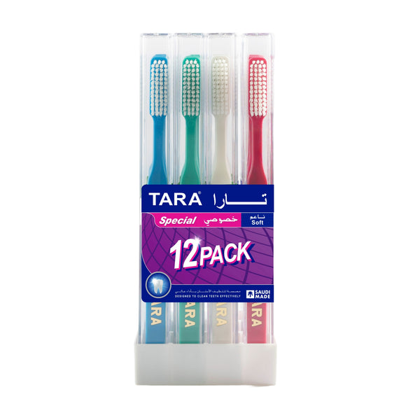 Tara Special Soft Toothbrushes Rounded Bristles Promo Pack, 12 Count