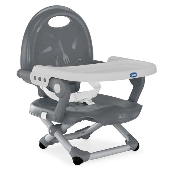 Chicco Pocket Snack Booster Seat Adjustable Feeding Seat Dark Grey