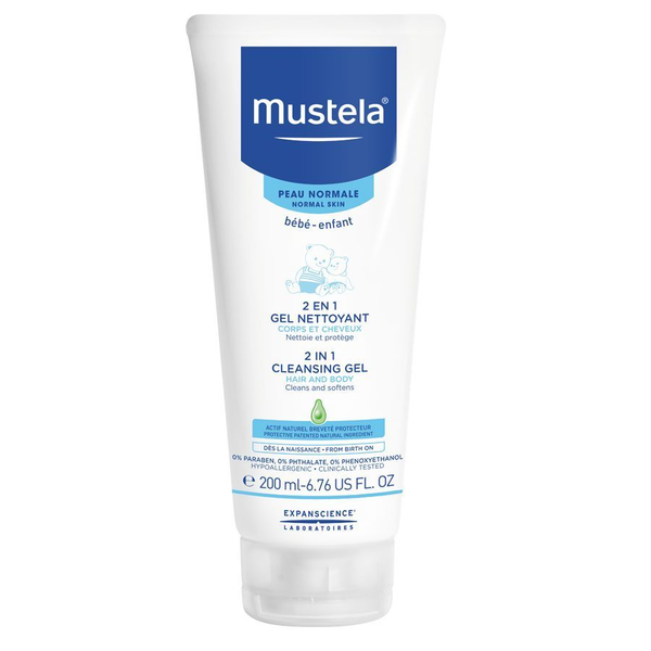 Mustela Hair and Body Wash Gentle Cleansing Formula 200ml