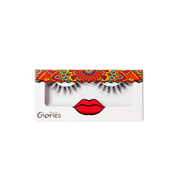 Glories Eyelashes Goals Natural-Looking Short Full Human Hair Reusable Lashes