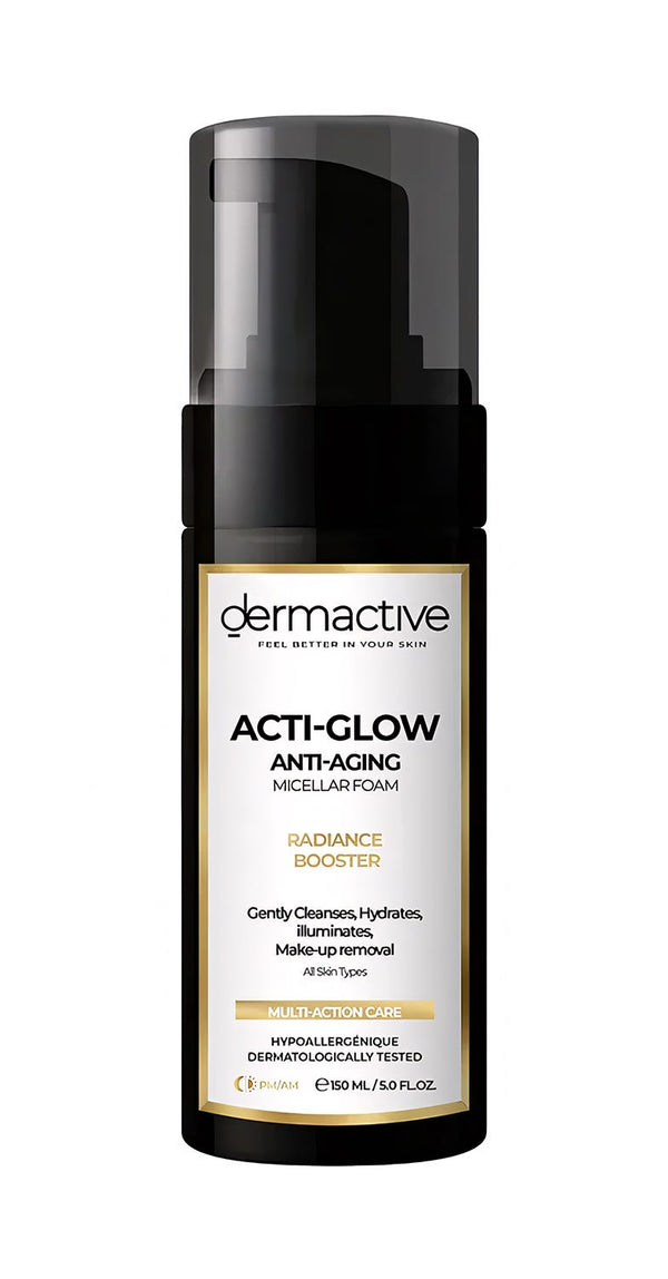 Dermactive Acti-Glow Micellar Foam Cleanser Radiance Booster Niacinamide Vitamin C 150 ml