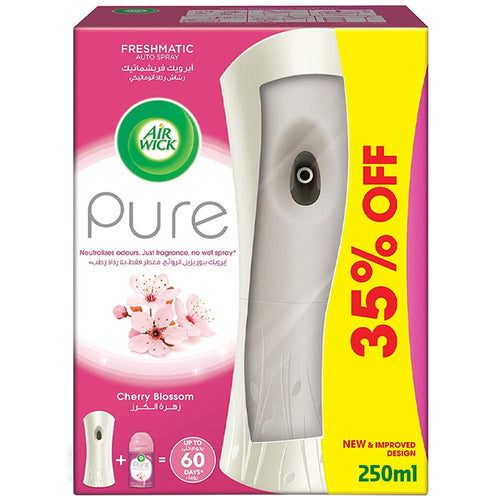 Air Wick Freshmatic Max Cherry Blossom Automatic Air Freshener Kit with 250ml Refill