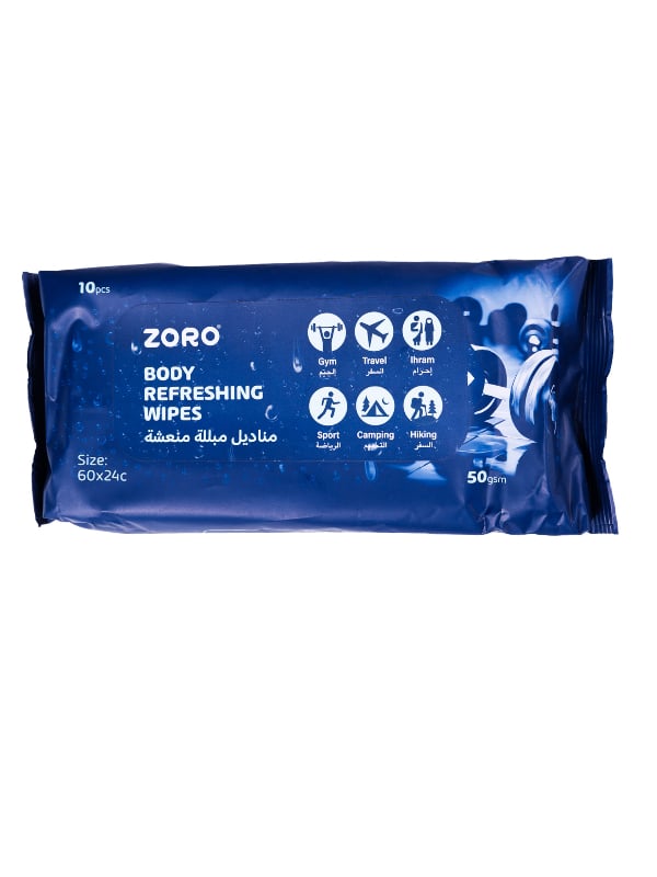 Zoro Refreshing Wet Wipes Cleansing and Freshness 10 Wipes