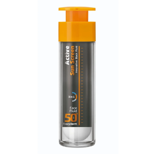 FREZYDERM SPF 50 Active Fluid Face Sunscreen with Black Pigment 50ml