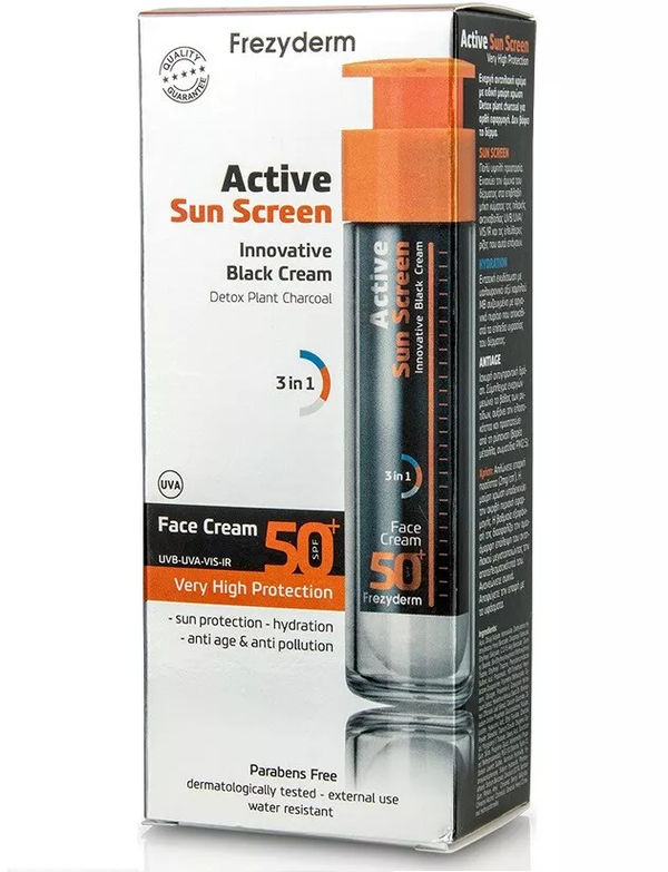 FREZYDERM Active Sun Screen SPF 50 Face Sunscreen Cream, 50 ml