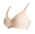 Momcozy Nursing Bra Classic Jelly Strip Support Cream XL