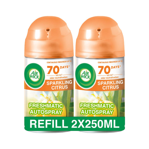 Air Wick Freshmatic Autospray Refill Sparkling Citrus Twin Pack