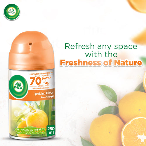 Air Wick Freshmatic Autospray Refill Sparkling Citrus Twin Pack