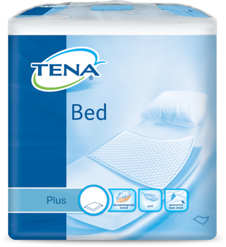 TENA Bed Underpads Absorbent Core Waterproof Back-Sheet 60 x 90 cm 30 Pack