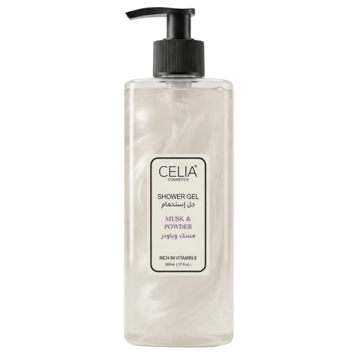 Celia Shower Gel Musk and Powder Scent 500 ml