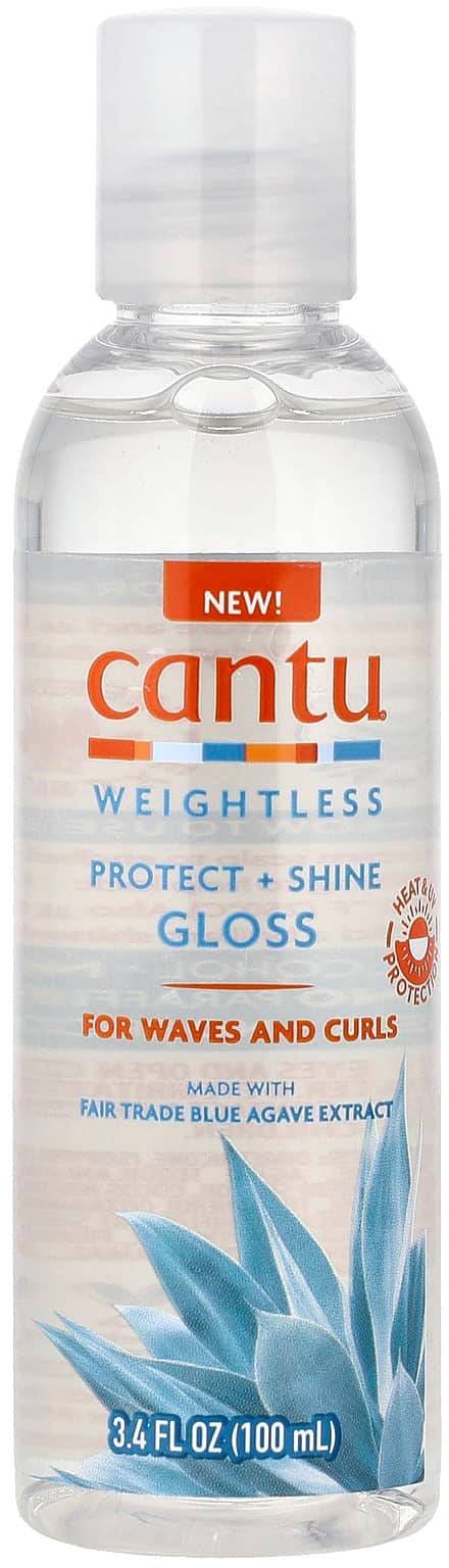 Cantu Weightless Protect + Shine Gloss Hair Oil Lightweight Frizz Control 100 ml