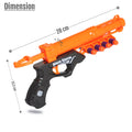 Little Story Manual Soft Bullet Gun, Orange, 10 Soft Bullets