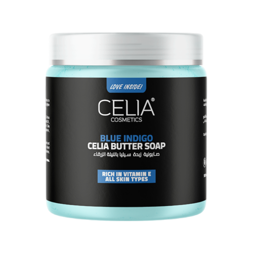 Celia Butter Soap Blue Indigo Shea Butter Moisturizing Cleansing Soap 400g