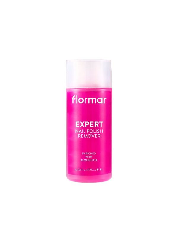 Flormar Nail Polish Remover Almond Oil Acetone-Free Formula 125 ml