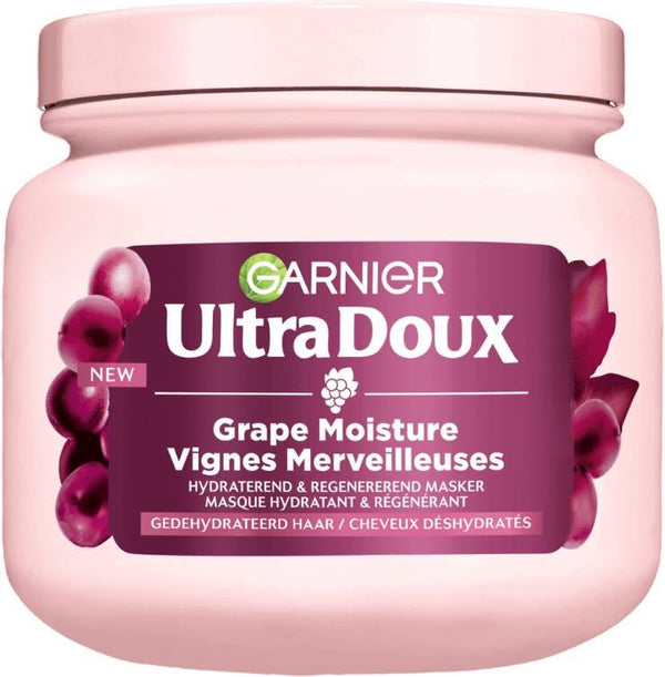 Garnier Ultra Doux Grape Moisture Hair Mask Cream Grape Water & Grape Seed Oil 340 ml