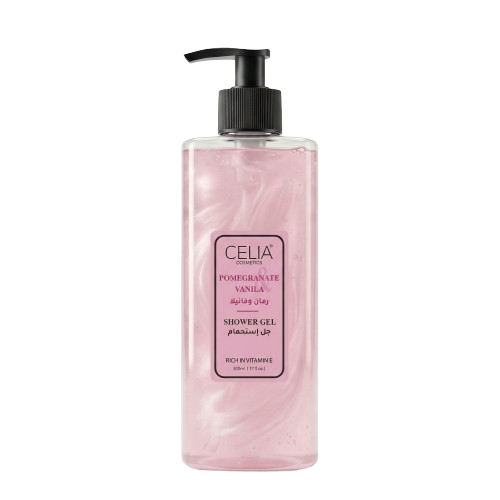 Celia Pomegranate & Vanilla Shower Gel Liquid Body Cleanser 500 ml