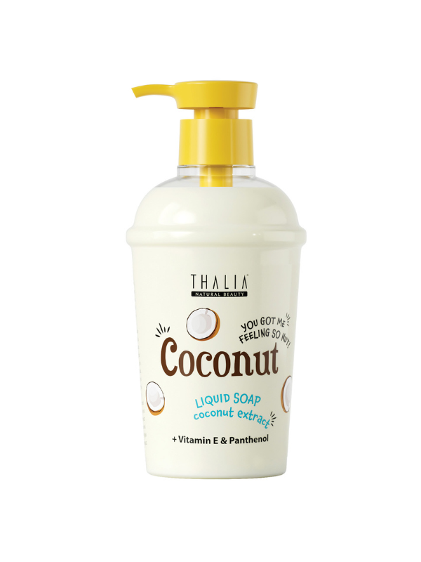 Thalia Liquid Hand Soap with Coconut Extract, Creamy Lather, Coconut Scent