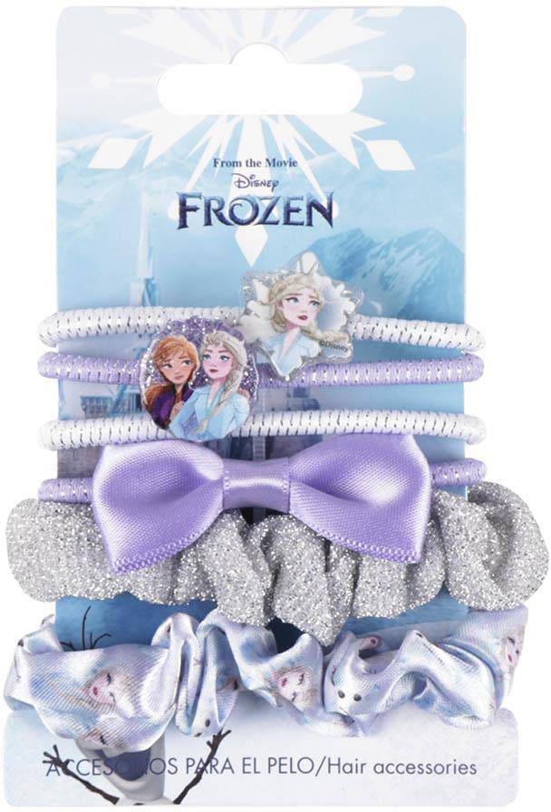Disney Frozen Hair Scrunchies Character & Glitter Styles 6-Piece Set