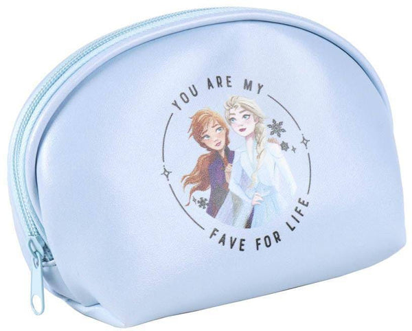 Disney Frozen Makeup Bag Blue Toiletry Wash Bag with Zipper Closure 1 Pc