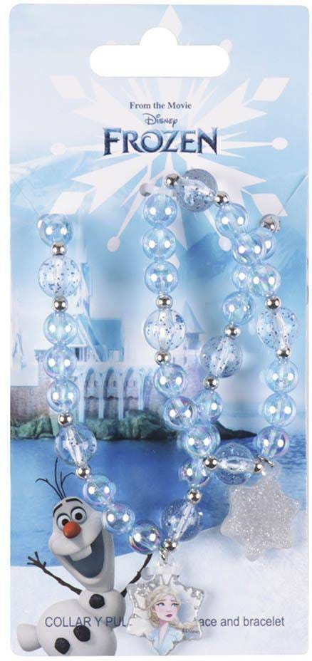 Disney Frozen 2 Necklace and Bracelet Set, Blue, 2 Pieces