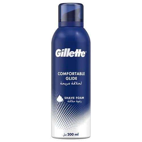 Gillette Comfortable Glide Shaving Foam Creamy Texture