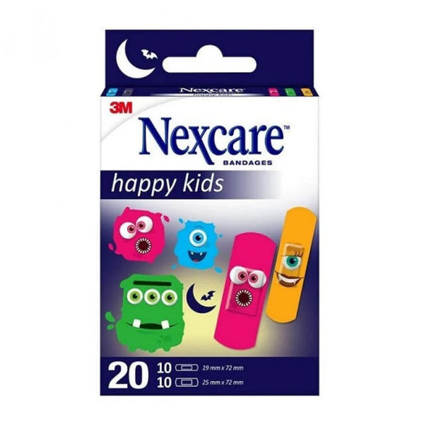 Nexcare Monster Assorted Bandages 20 Pieces