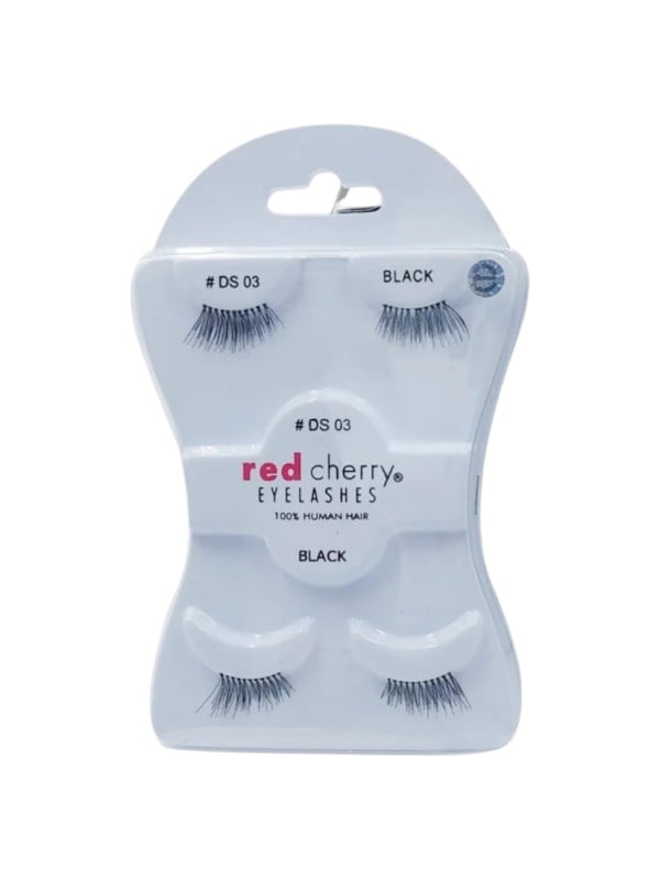 Red Cherry #DS 03 False Eyashes, Lightweight Reusable Length and Volume
