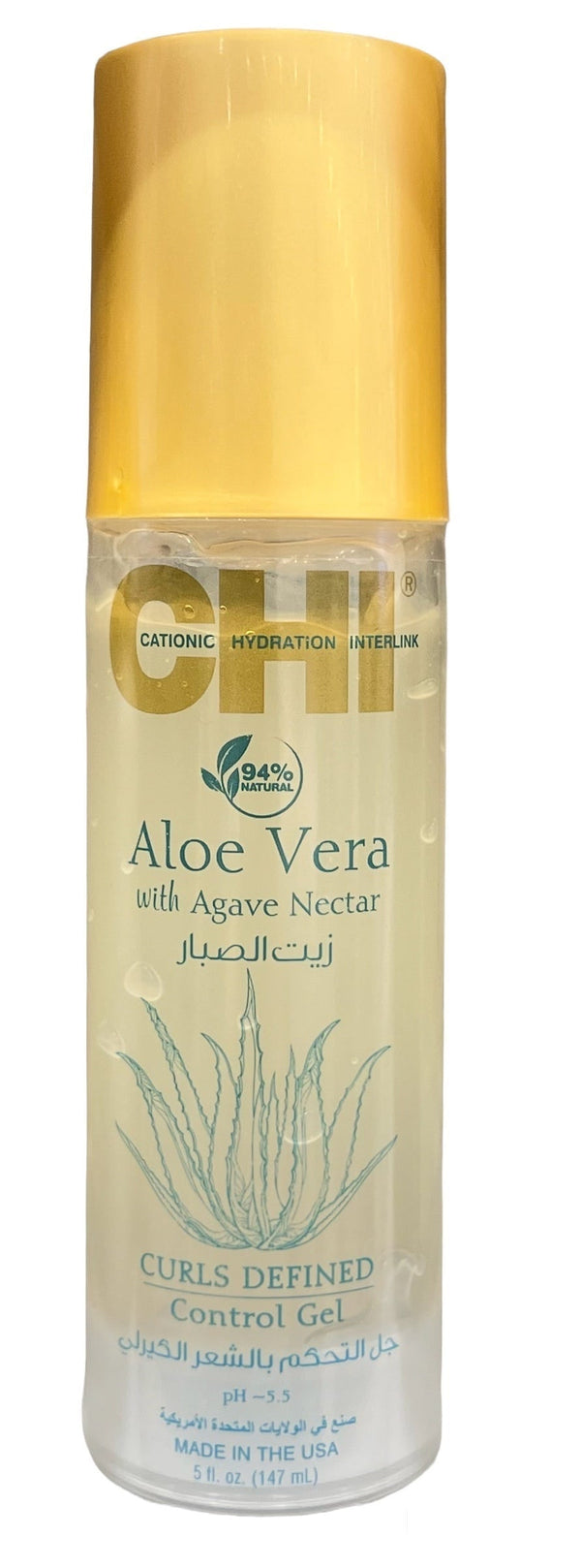 CHI Hair Gel Aloe Vera and Agave Nectar Soft Hold Anti-Frizz 147ml