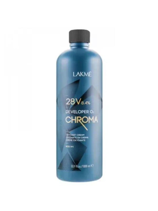 Lakme Chroma O2 Advanced Oxygen Cream 28V Oxidant Developer 8.4% 1000 ml