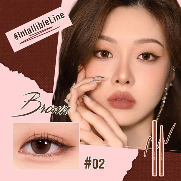 Pink Flash Eyeliner Precise Ultra-Fine Tip Brown 02 0.1g