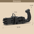 Little Story 8-Hole Bubble Machine Gun for Kids, Black, 60ml Bubble Liquid