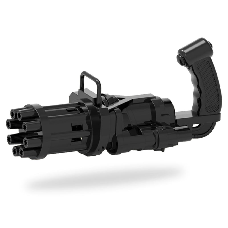 Little Story 8-Hole Bubble Machine Gun for Kids, Black, 60ml Bubble Liquid