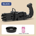 Little Story 8-Hole Bubble Machine Gun for Kids, Black, 60ml Bubble Liquid