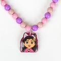 Disney Gabby's Dollhouse Hair Accessory Set Scrunchie Hairpins Necklace Multicoloured 4 Pieces