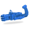 Little Story 8-Hole Bubble Machine Gun for Kids, Blue, 60ml Bubble Solution
