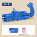 Little Story 8-Hole Bubble Machine Gun for Kids, Blue, 60ml Bubble Solution
