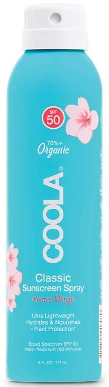 Coola Classic Sunscreen Spray SPF 50 Broad Spectrum Guava Mango 177 ml