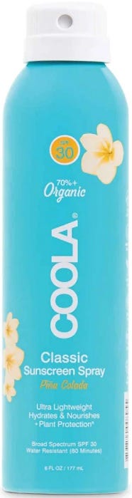 Coola Classic Sunscreen Spray SPF 50 Broad Spectrum Water-Resistant Pina Colada 177 ml