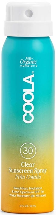 Coola Classic Sunscreen Spray SPF 50 Broad Spectrum Pina Colada 60 ml