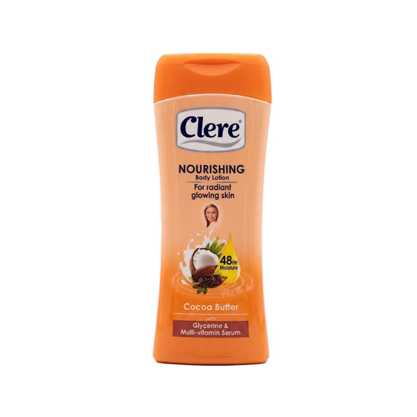 Clere Cocoa Butter Body Moisturizer Lotion Glycerin Multivitamin Serum 400ml