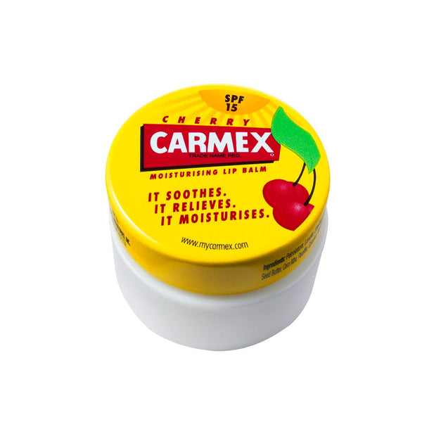 Carmex Cherry Lip Balm Jar Moisturizing Formula SPF 15 7.5 g