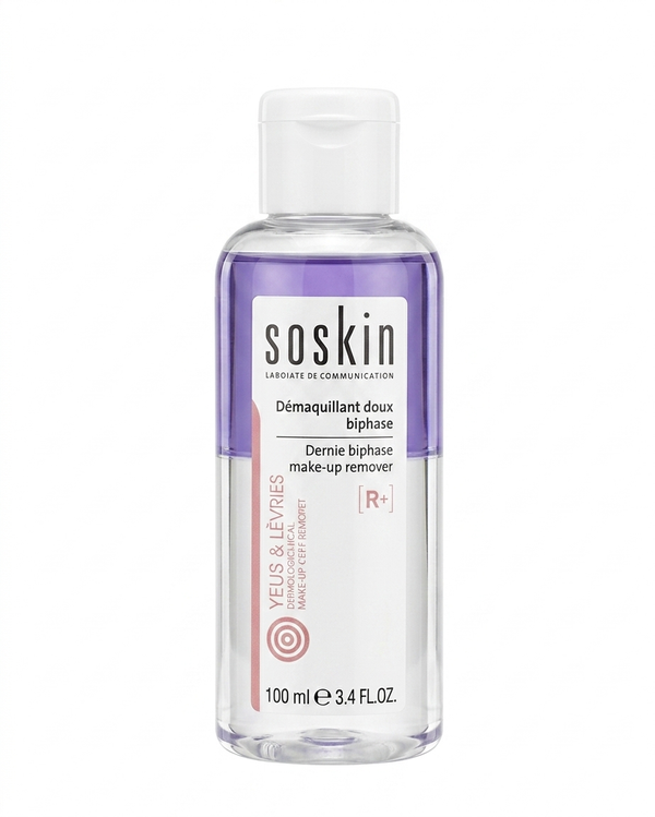 Soskin R+ Gentle Eye & Lip Makeup Remover 100 mL