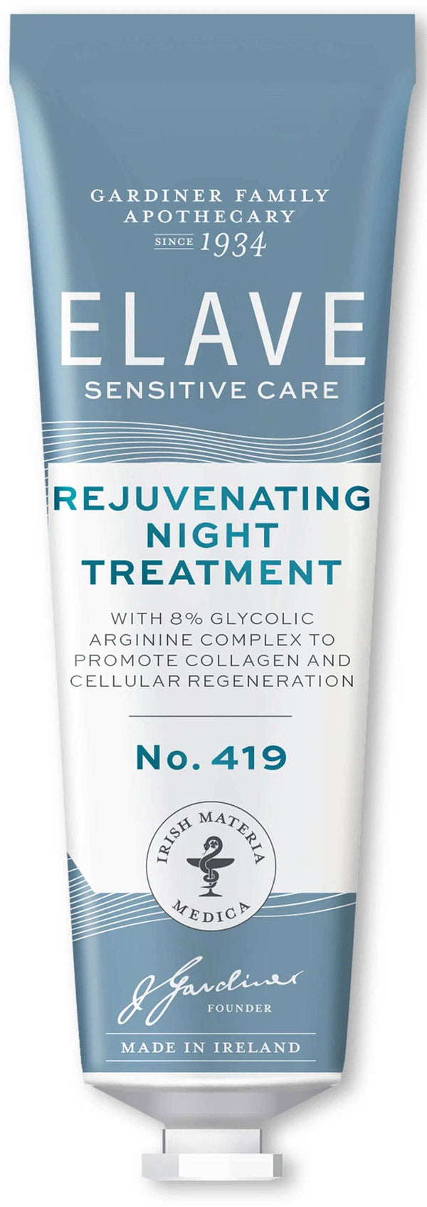 Elave Sensitive Rejuvenating Night Treatment Glycolic Acid Vitamin E 50 mL