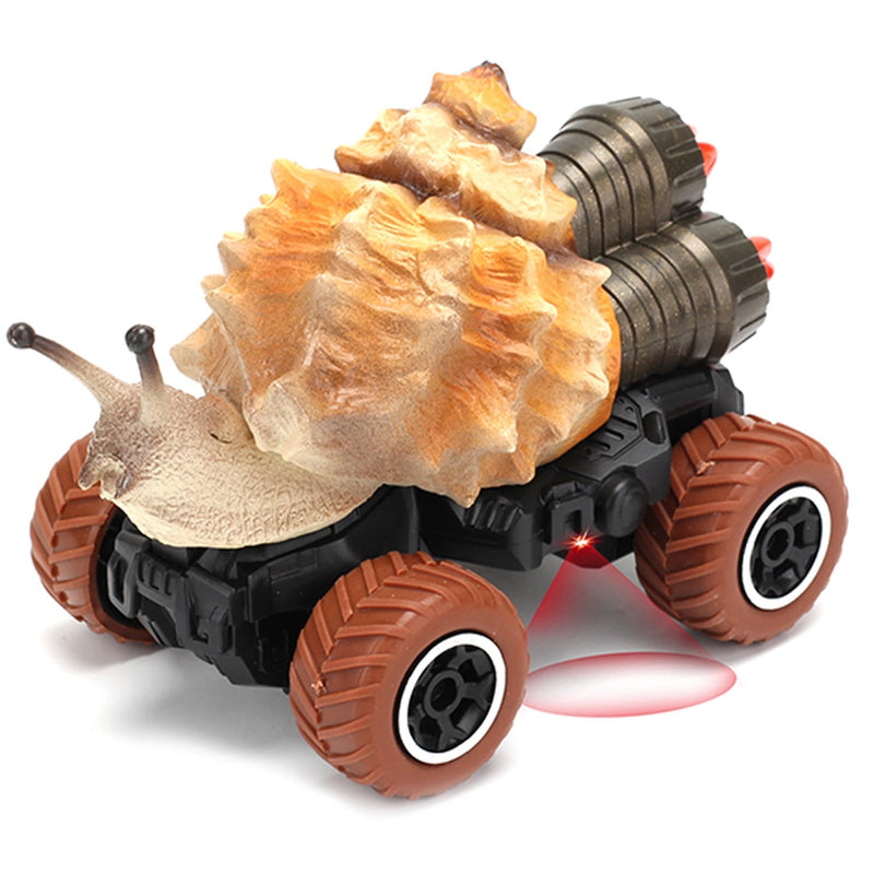 Little Story Snail Car Remote Control Kids Toy, 2-Channel, Brown, Age 3+